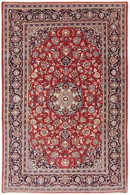 Antique Keshan Carpet 212x137