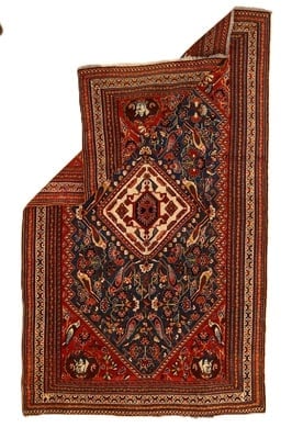 Antike Ghashai Teppich 243x145 - alternate view