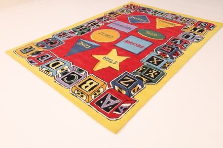 kinderteppich Alphabet Teppich 243x169 - alternate view