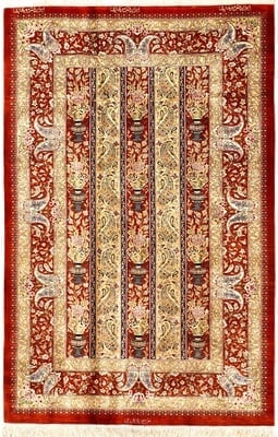 Ghom Movahedi Seide Teppich 123x79