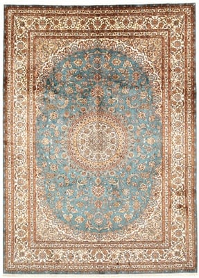 Kashmirseide Teppich 336x245