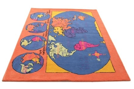 Kids World Map carpet 246x169 - alternate view