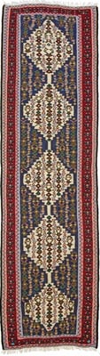 Kelim Senneh Teppich  288x81