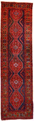 Der rote Läufer-Teppich aus Ardabil 378x105