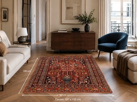 Antique Ghuchan Carpet  187x135 - alternate view