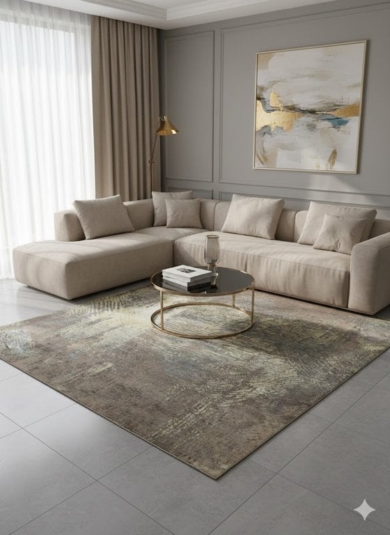 Desinger Modern Lotus Teppich 241x174 - alternate view