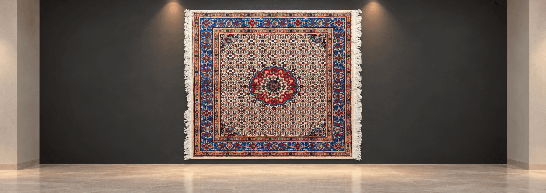 Persian Dorokhsh Rug Heads to Auction in Belgium