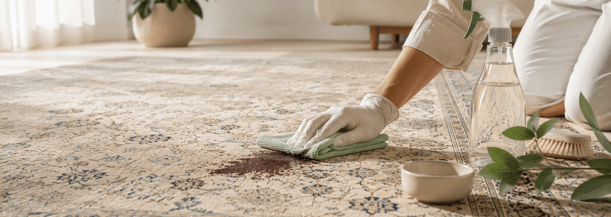 Haartönung aus Teppich entfernen - rugeast