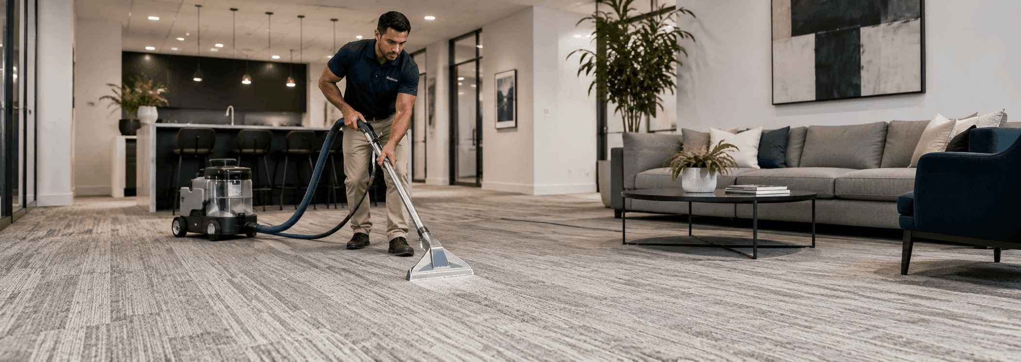 Carpet washing in a carpet cleaning company or washing at home-rugeast
