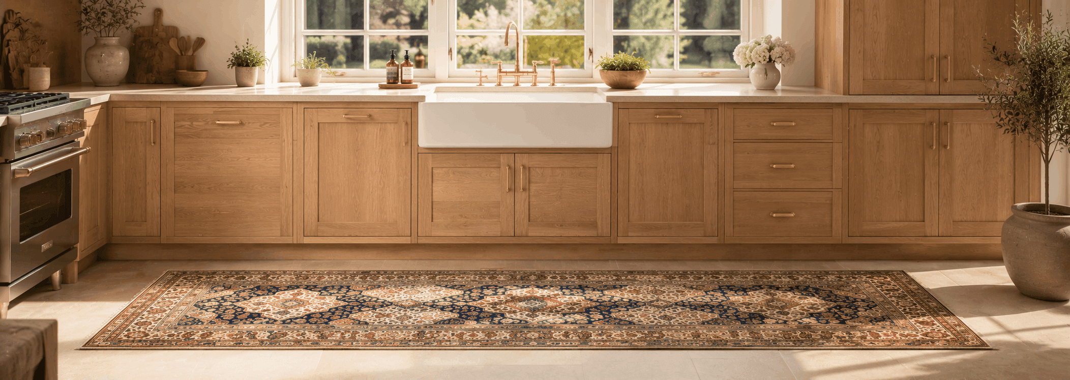 Handmade kitchen rug - rugeast
