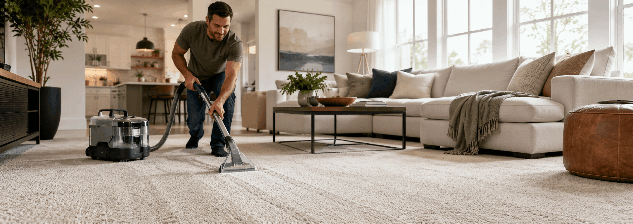 Carpet washing in a carpet cleaning company or washing at home-rugeast