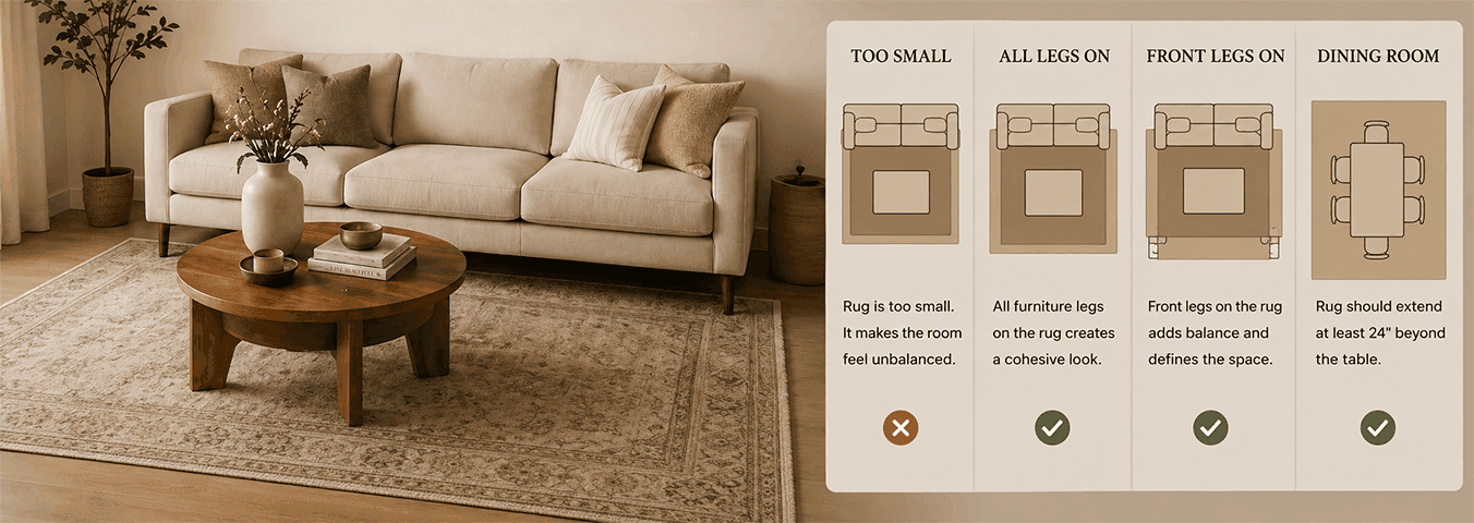 Familiarity with different sizes and dimensions of carpets-rugeast