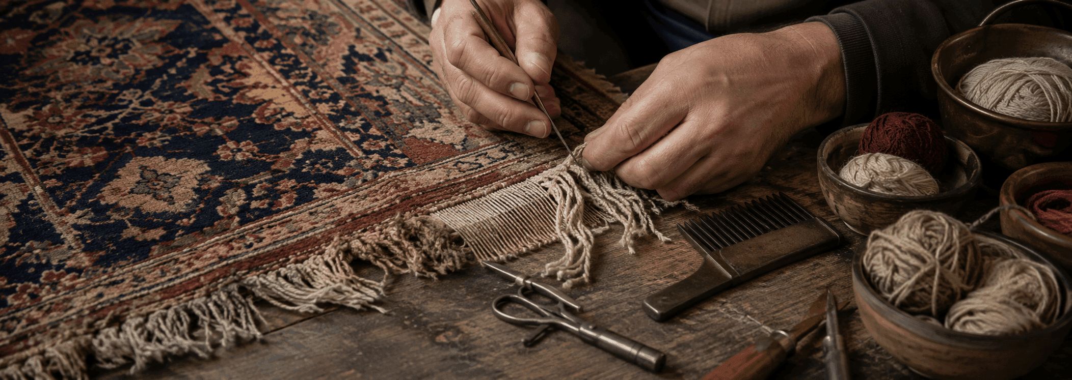 Carpet Fringe Repair-Rugeast