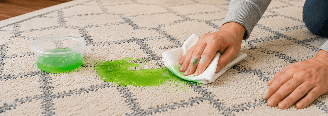 How to remove chewing gum from the carpet-rugeast