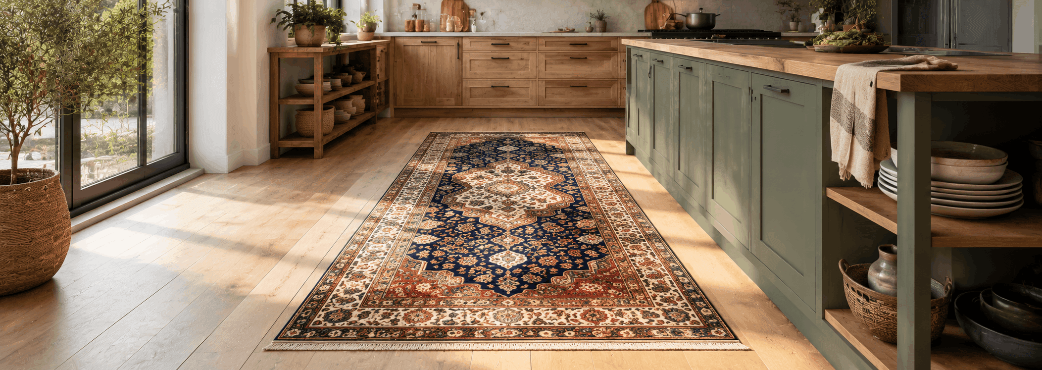 Handmade kitchen rug - rugeast