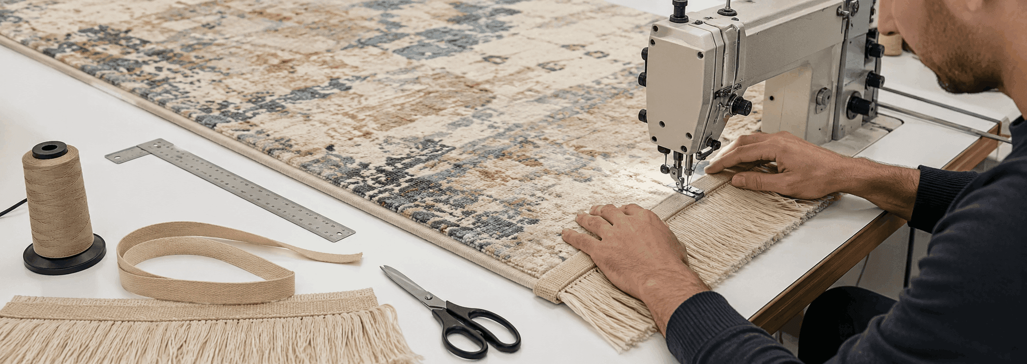 Teppichfransen reparieren - rugeast