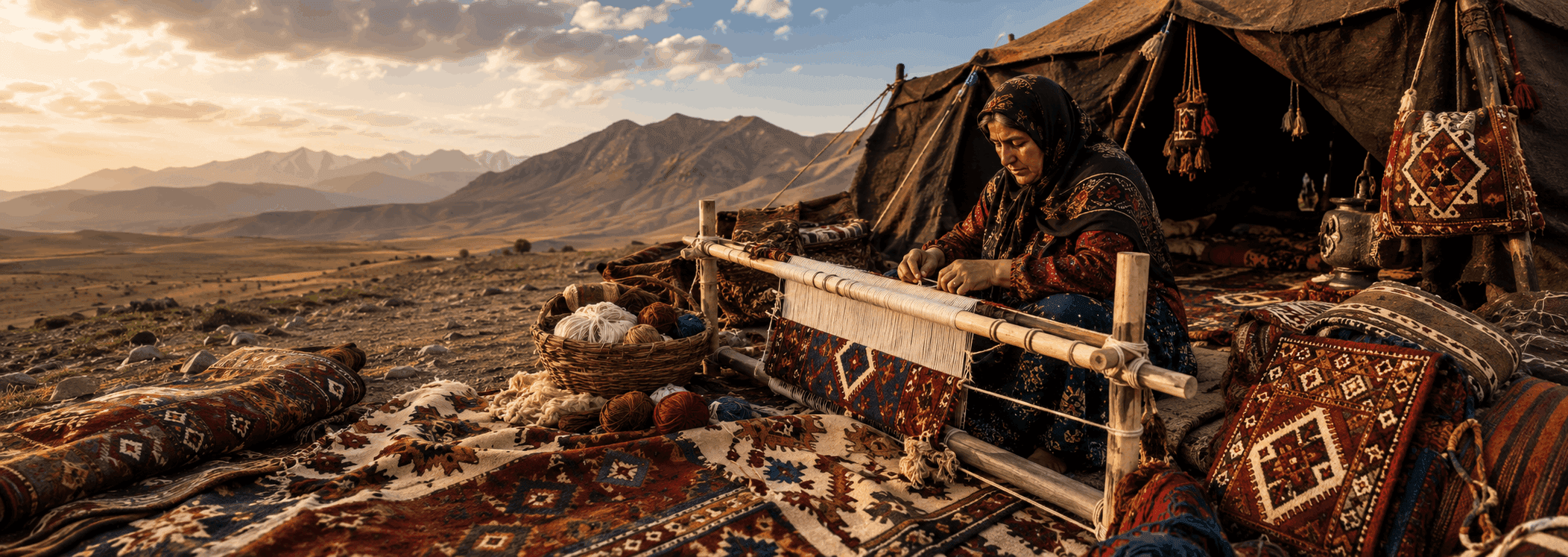 What are nomadic and tribal carpets-rugeast