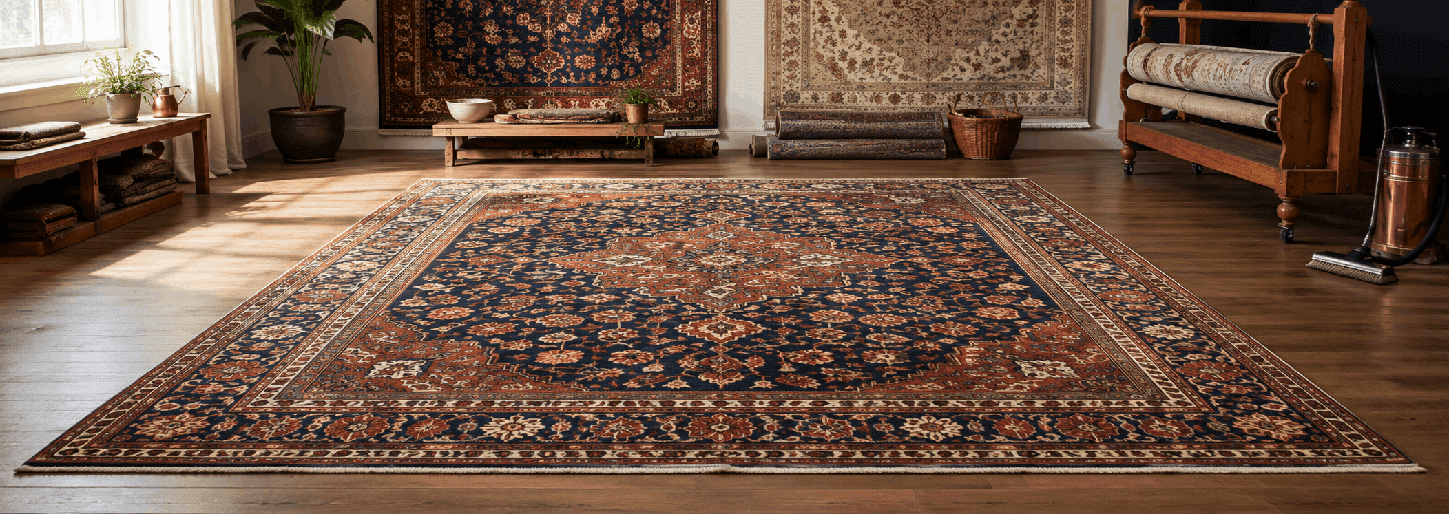 loom preparation of handmade carpets-rugeast