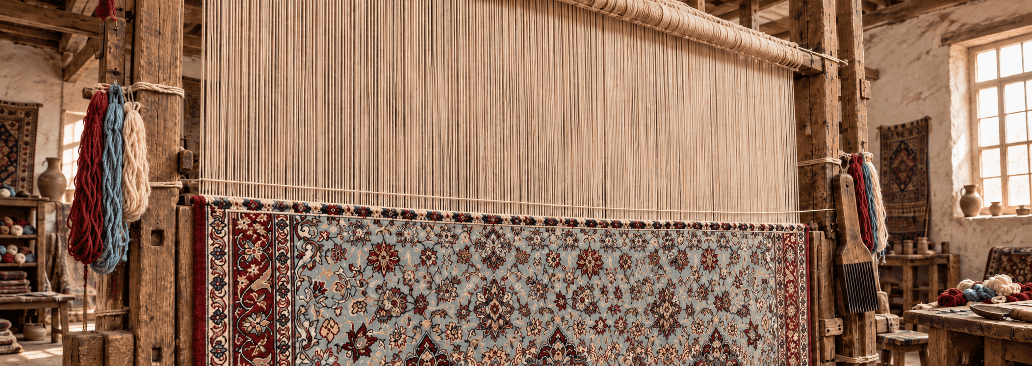 How Wool, Warp, Weft and Knotting Shape the Character of a Persian Rug