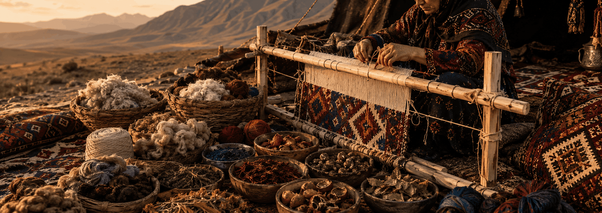 What are nomadic and tribal carpets-rugeast