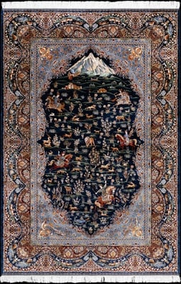 Ghom Dahlia Teppich 300x200