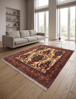 Senneh Yasha oruje Silknkette Carpet 153x121 - alternate view