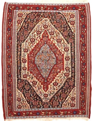 Kelim Senneh Teppich 160x124