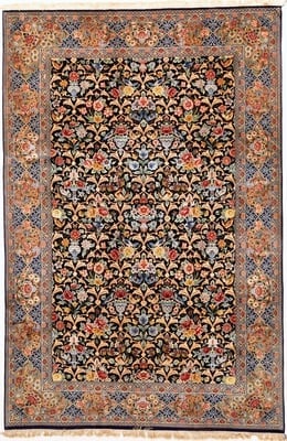 Isfahan Nabave Silknkette Carpet 298x194