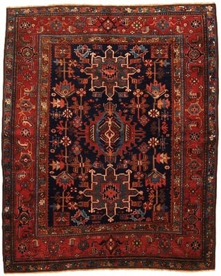Antique Heriz Carpet 190x160
