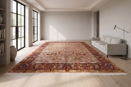Antique Agra Carpet 573x369 - alternate view