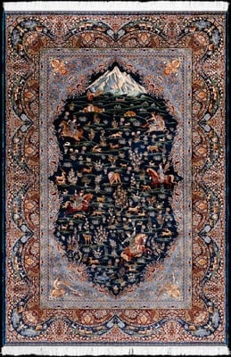 Qom Dahlia Carpet 300x200