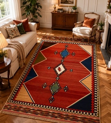 Kelim Fars Teppich 254x156 - alternate view