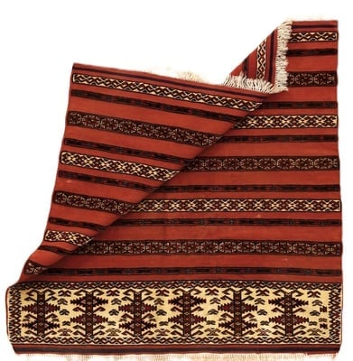 Antique Turkaman Carpet 109x105 - alternate view