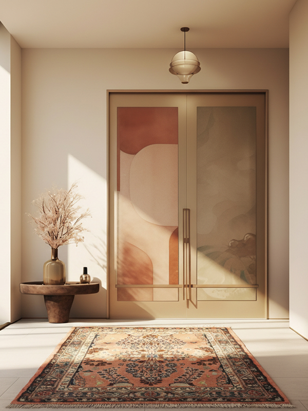 Traditional Malayer runner in a luxury hallway setting