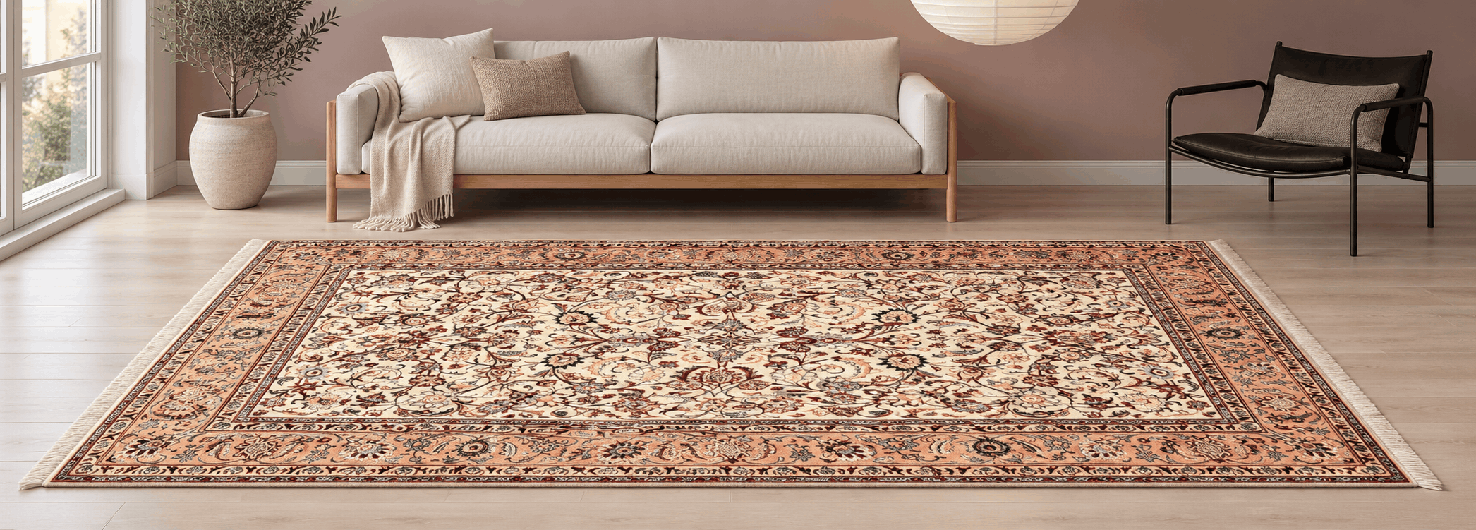 Kashmar Teppich Materialien und Details