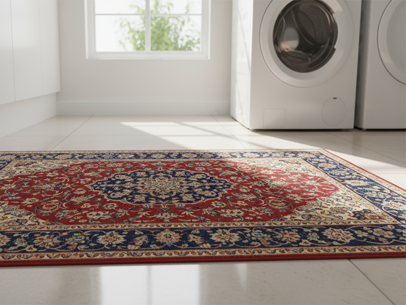 Colorful oriental kitchen runner rug