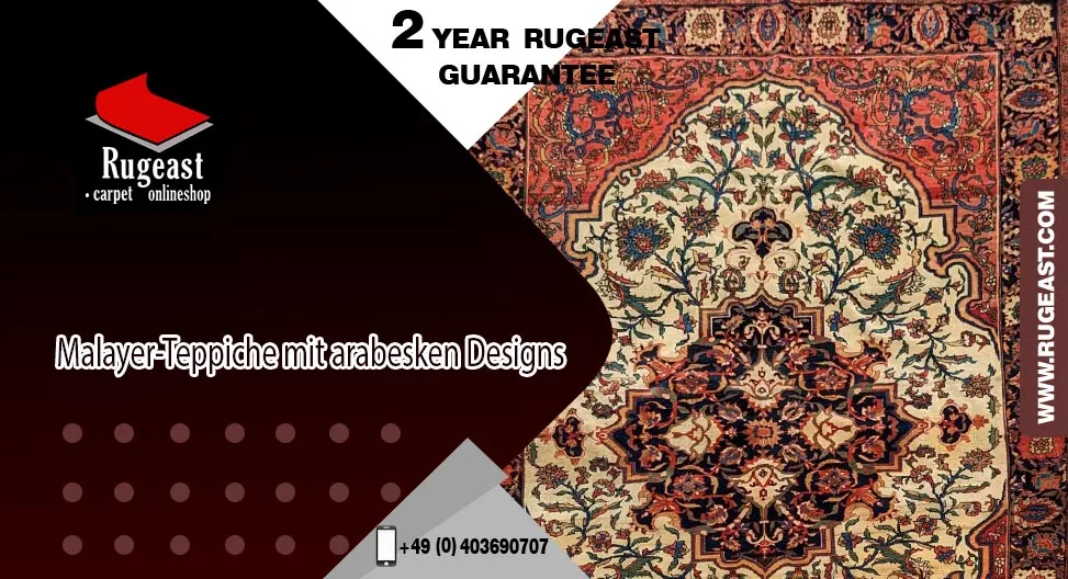 Malayer Teppiche mit arabesken Designs