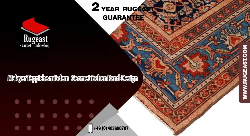 Malayer-Teppiche mit dem "Geometrischen Rand-Design"