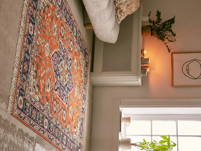 silk rugs historical photo