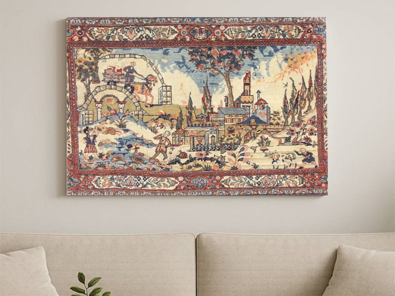Traditionelle Farbe und Färbung von Teppichen in Kashan