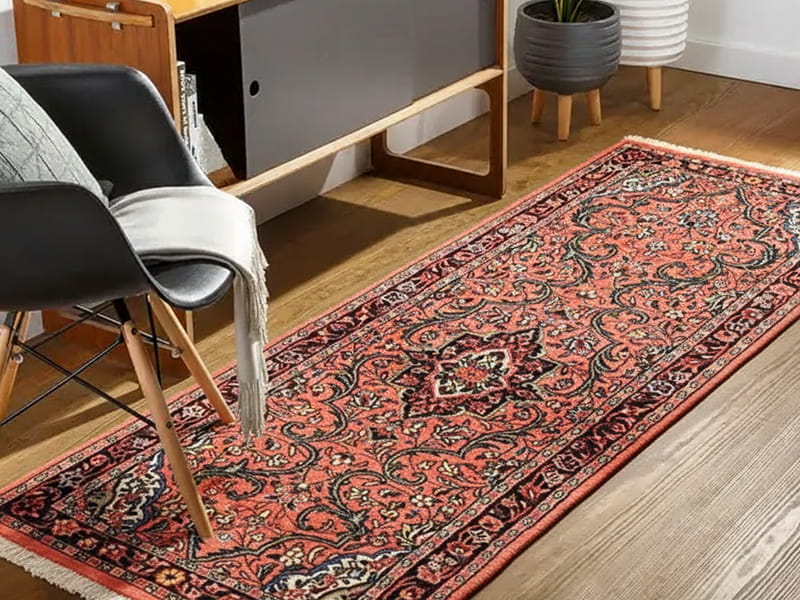 Kashmar Teppich im Wohnzimmer platzieren