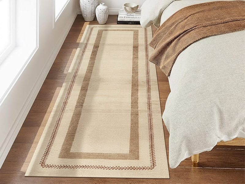 Luxury hand-knotted fine Loribaft rug in a modern setting