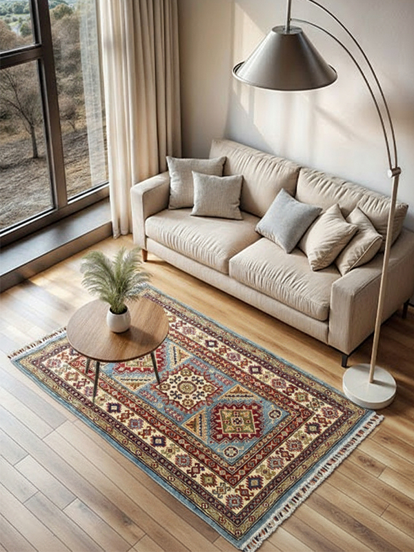 Nahaufnahme Muster Pakistan Teppich