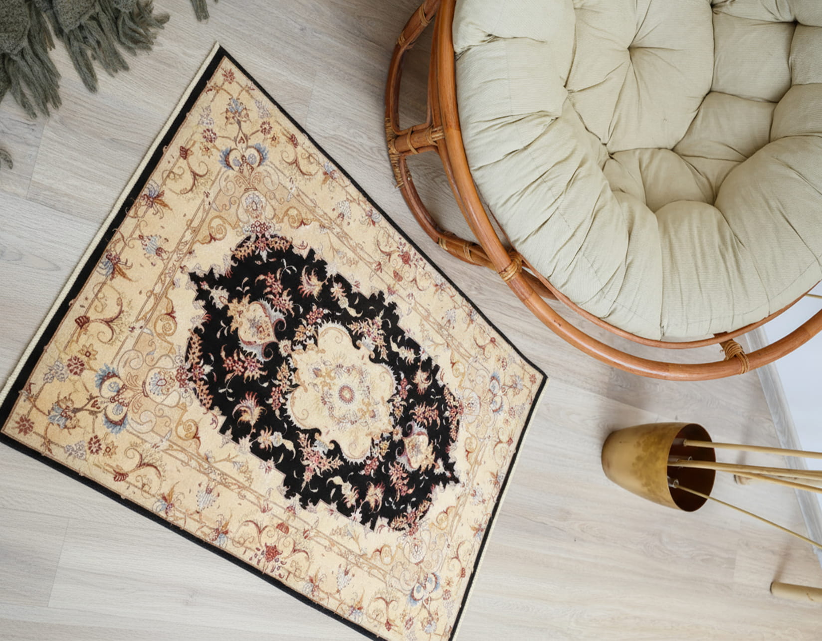 Natural dyeing process for Tabriz carpets