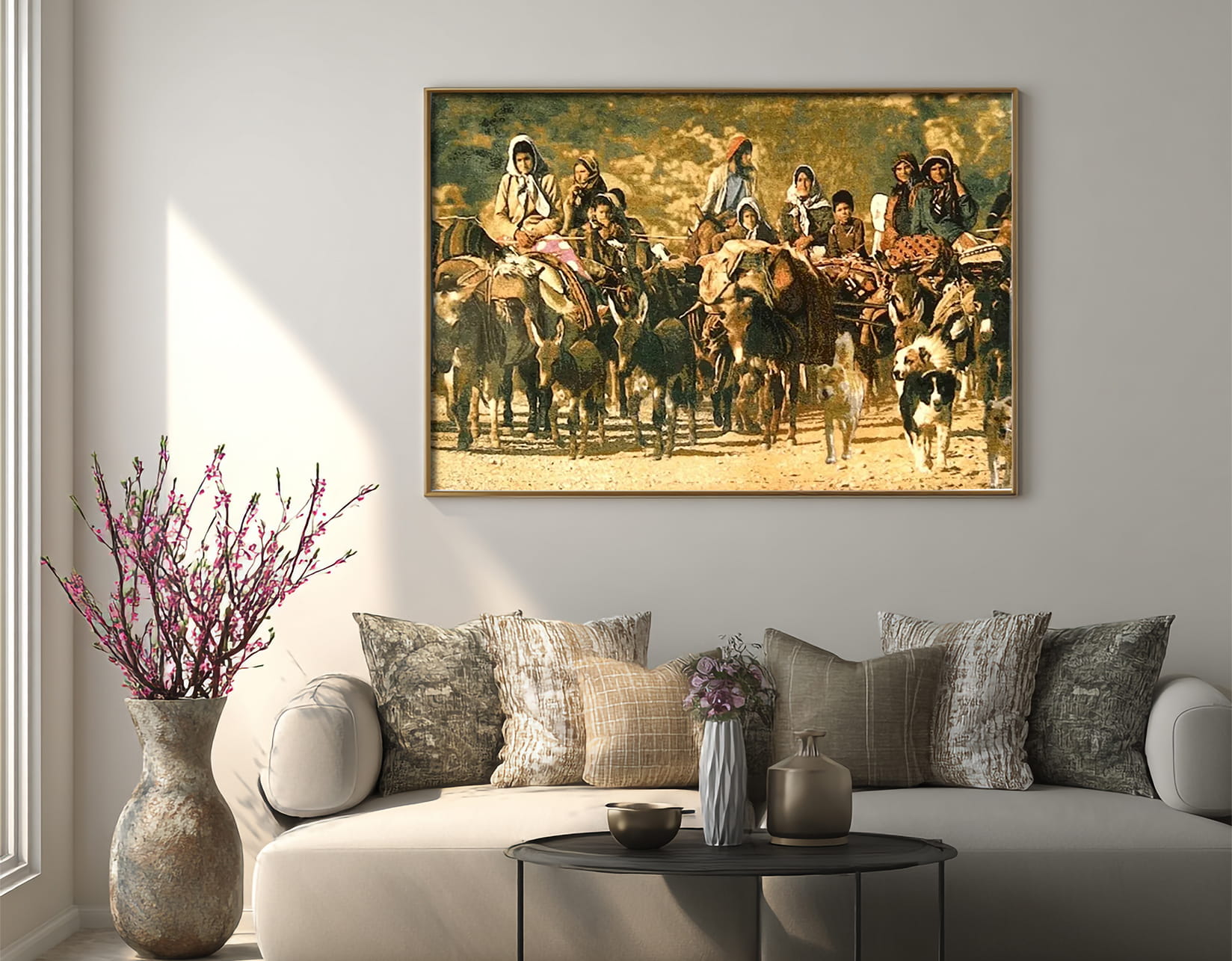 Authentic Tabriz Persian rug view