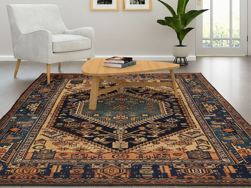 Zanjan Perserteppich im Wohnzimmer